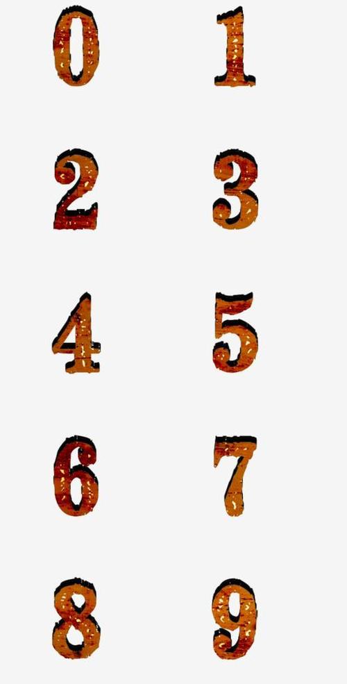 阿拉伯数字字体(扫一扫查字体型号)