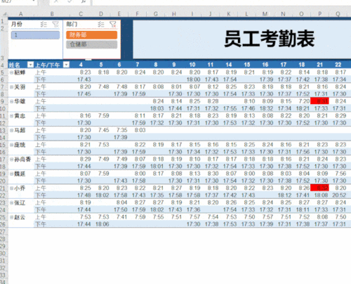 考勤表格式怎么制作(如何制作动态考勤表)