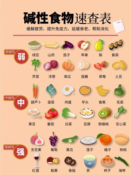强碱性食物大全(强碱性食物大全：打造健康酸碱平衡)