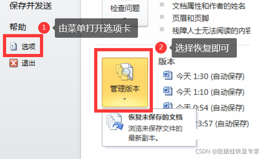 word文件恢复软件免费(word 恢复文件在哪找)