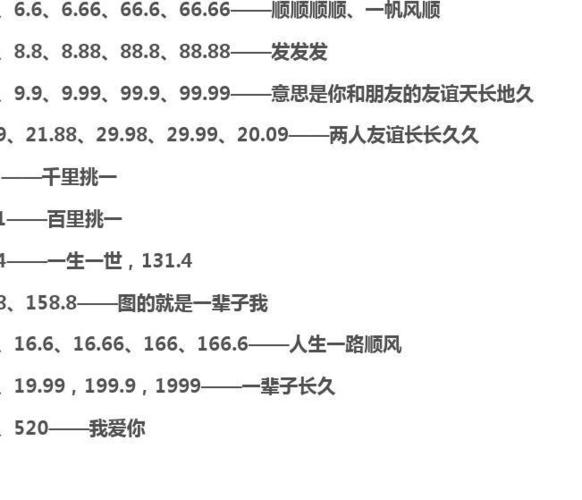 情人节红包寓意数字表(情人节红包寓意数字表：浪漫数字传递深情爱意)