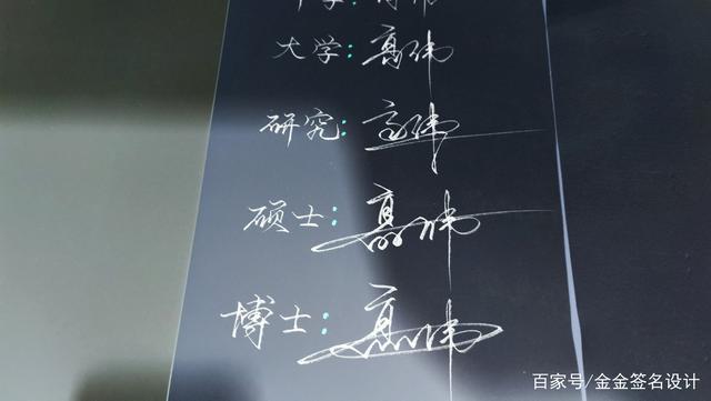 免费教你写艺术签名(一笔一划教你写一签名)
