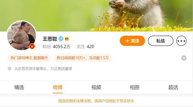 王思聪要告营销号(王思聪几号删空微博)