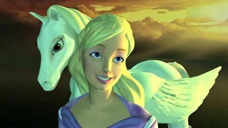 芭比公主之魔幻飞马(把笔夹好了不许掉下来了)