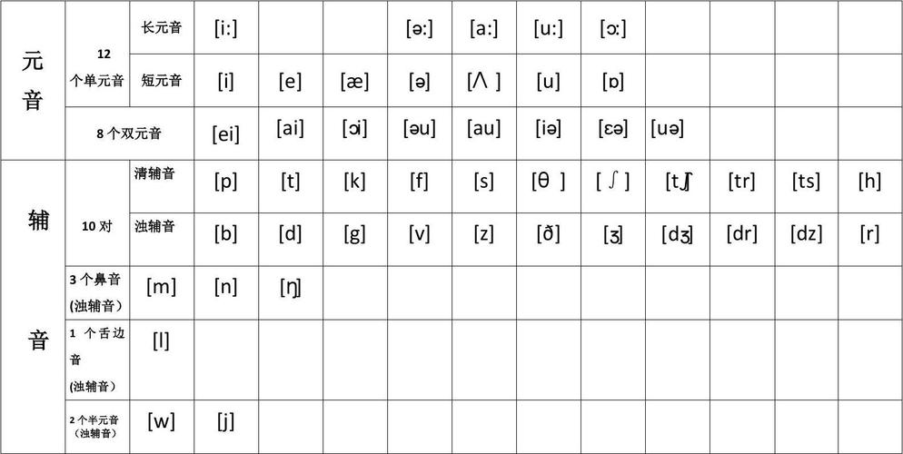 英语国际音标表(英语国际音标表48个发音视频)
