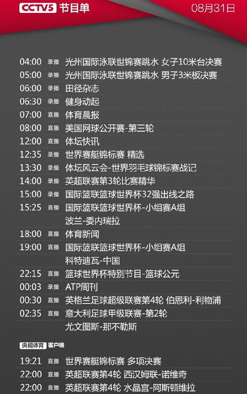 爱奇艺体育(CCTV5体育赛事时间)
