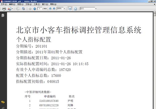 小客车摇号查询系统(北京小汽车指标查询网站)