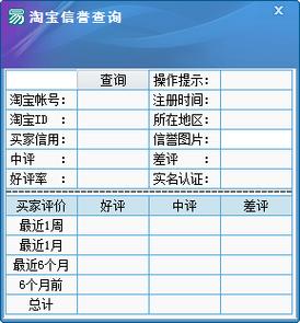 淘宝买家信誉查询(查信誉)