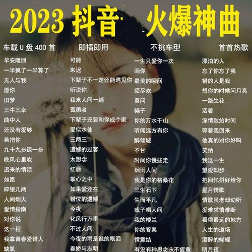 抖音神曲前10排名(2024流行歌曲)