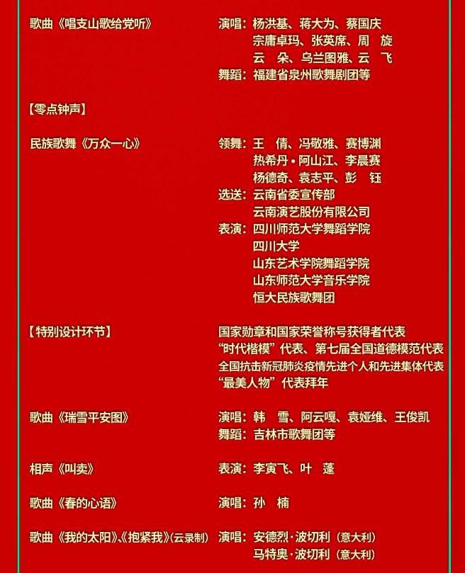 央视春晚2021节目单(央视春晚2021节目单，开启新春欢庆盛宴)
