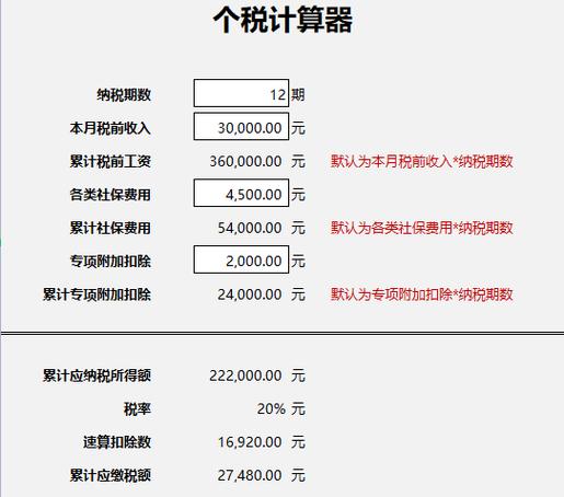 年终奖扣税标准计算器(年终奖计算器2023计算器)
