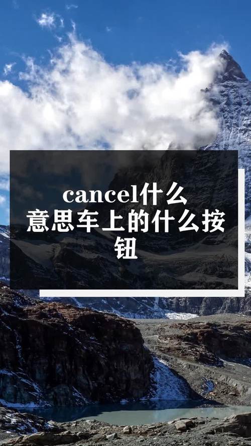 cancel是什么意思车上(cancel是什么意思车上按钮)