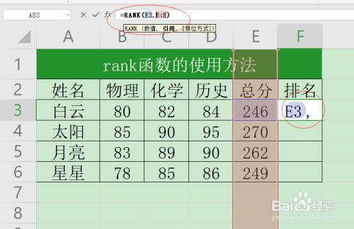 rank函数的使用方法(rank函数的使用方法公式)