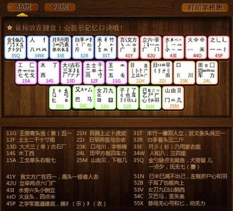 五笔拆字软件(五笔输入法训练软件)